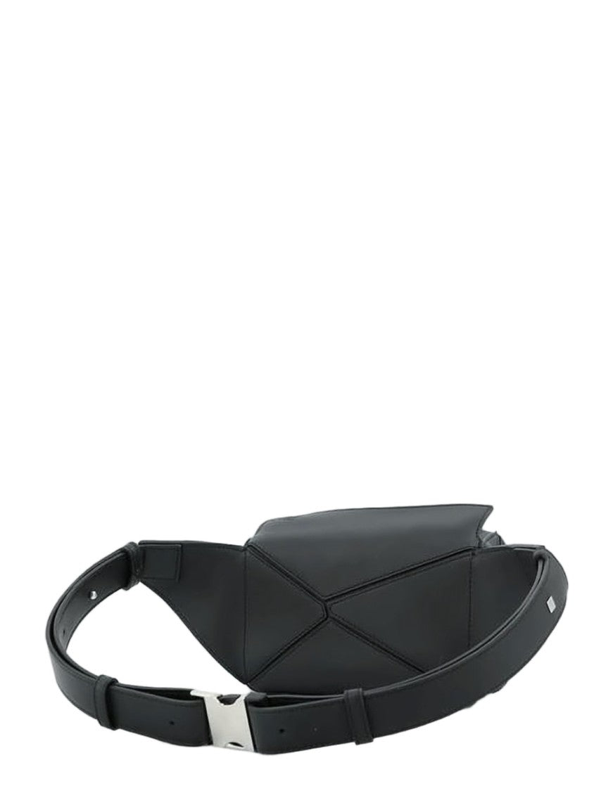 Loewe Structured Black Crossbody Bag With Adjustable Strap