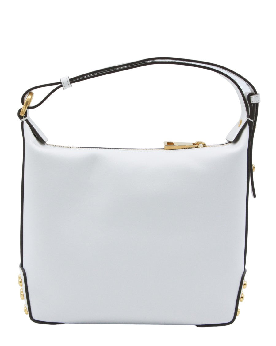 Tod's Structured White Leather Handbag