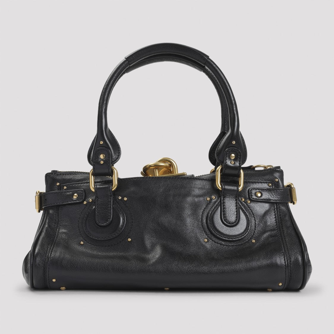 Chloé Black Buffalo Leather Paddington Bag