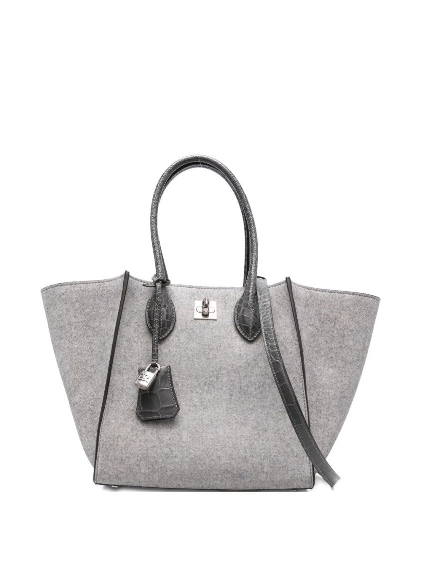 Ermanno Scervino Structured Shopper Bag With Crocodile-Embossed Accents