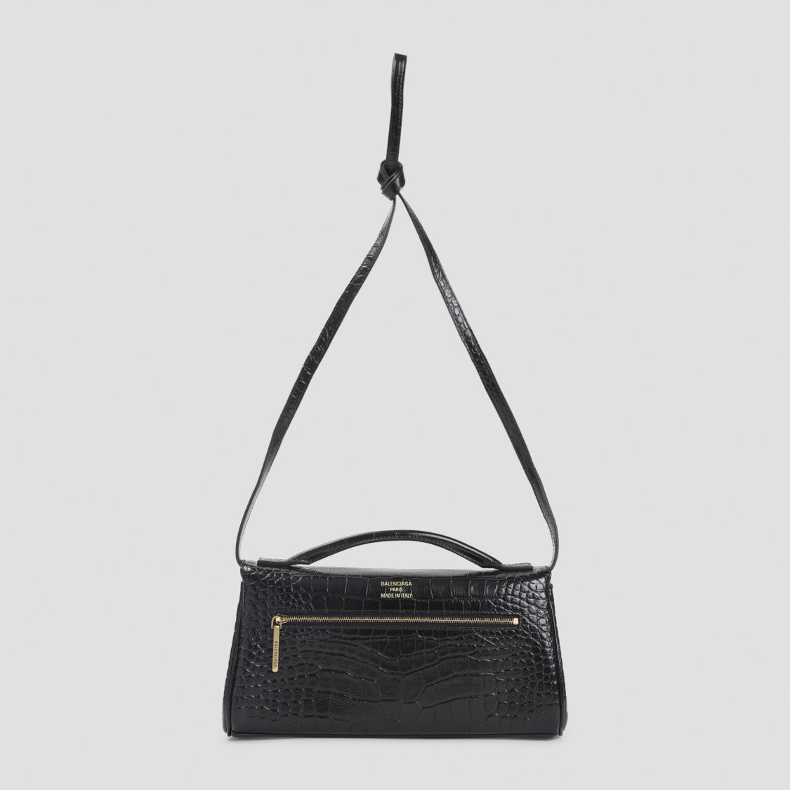 Balenciaga Textured Black Calf Leather Handbag