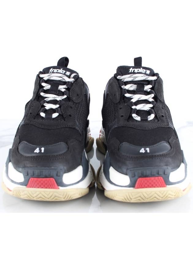 Luxury Balenciaga Trending 2025 Triple S Black Red 41 Domestic 260