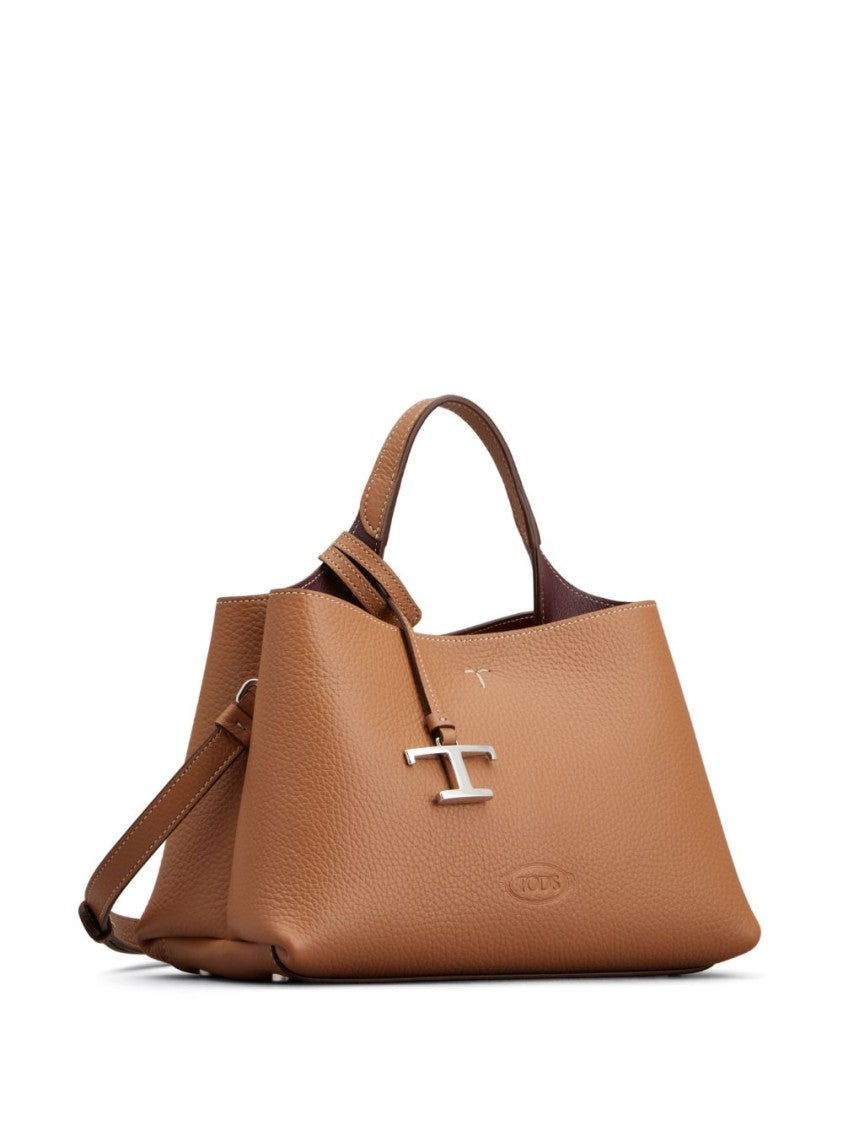 Tod's Structured Shoulder Bag With Pebbled Texture