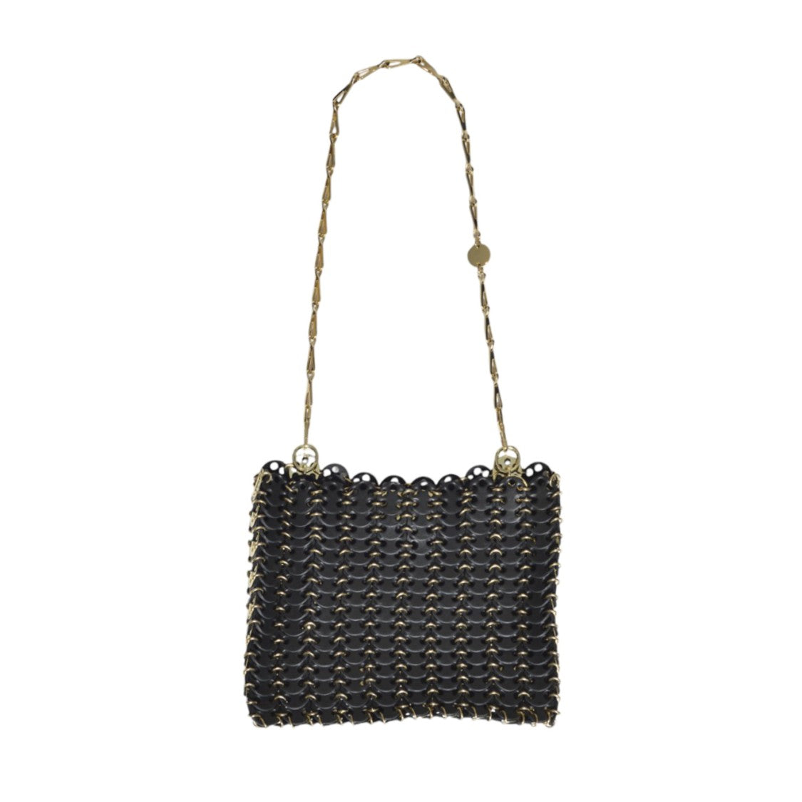 Rabanne 1969 Mini Black Leather Bag