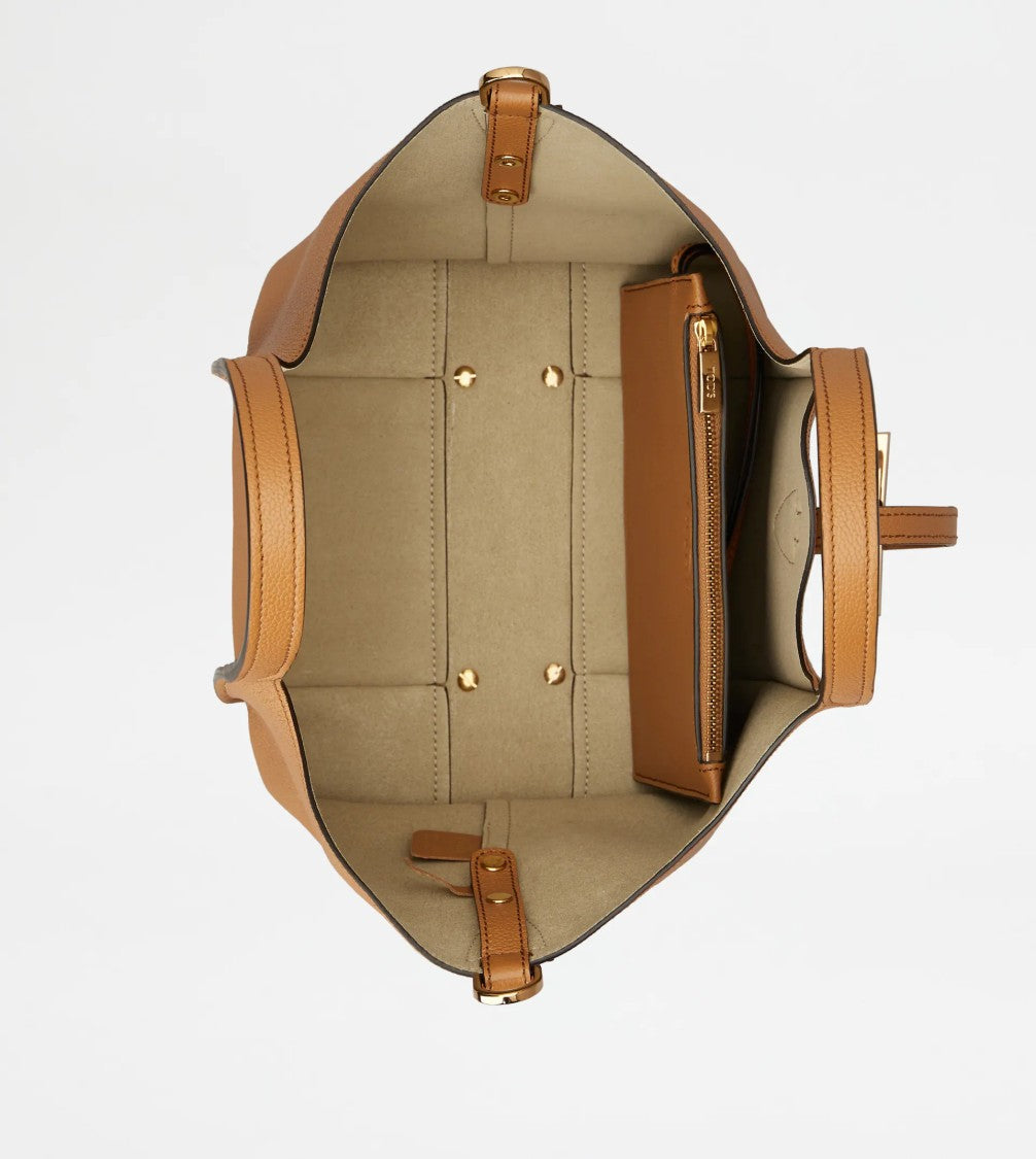 Tod's Compact Structured Mini Shopping Bag With T-Buckle