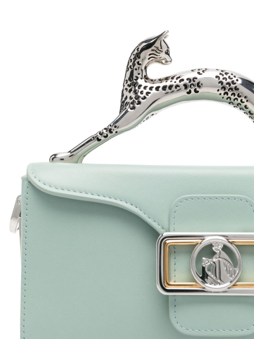 Lanvin Light Green Foldover Top Bag