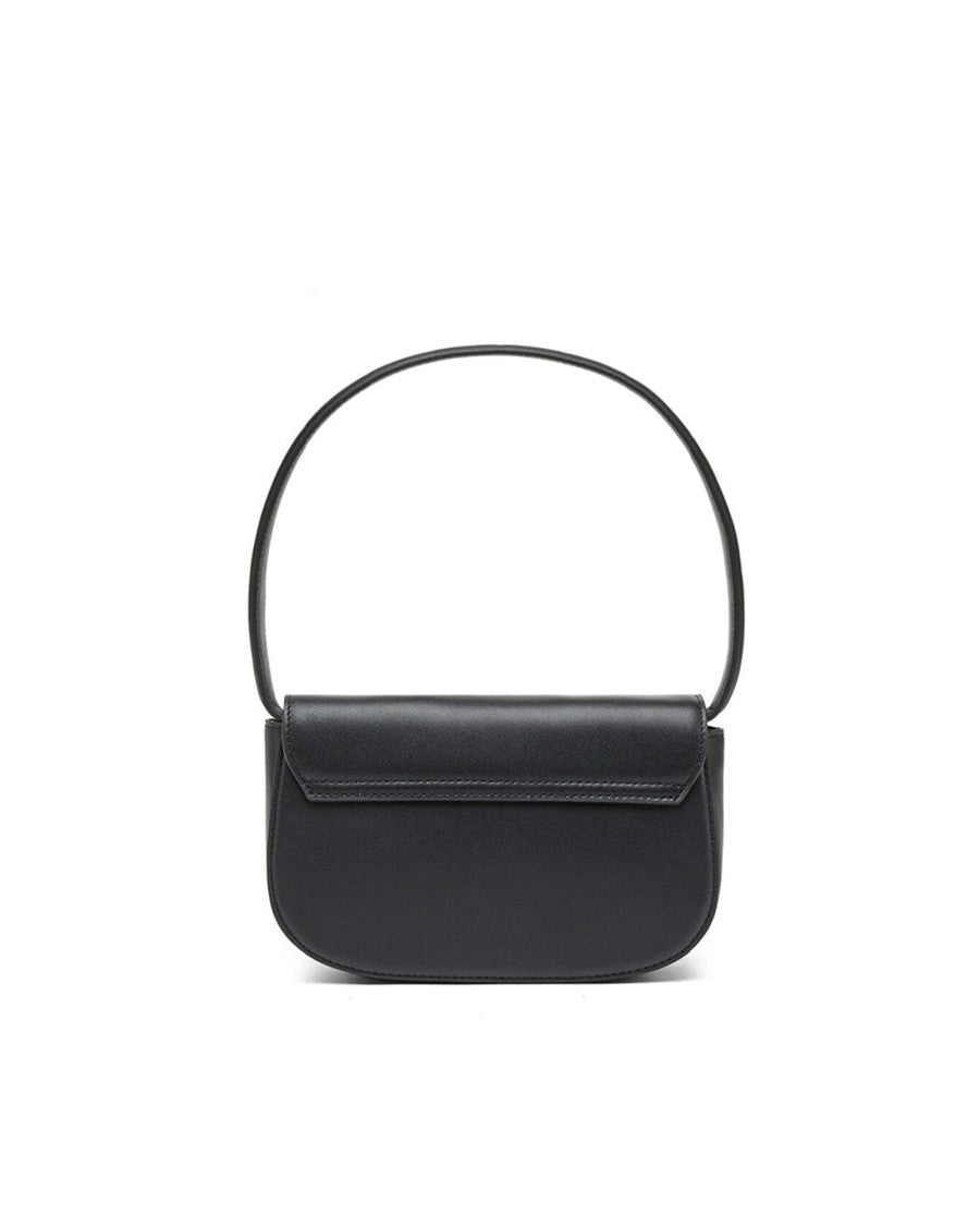 Diesel Structured Nappa Leather Shoulder Bag With Enamel Plaque