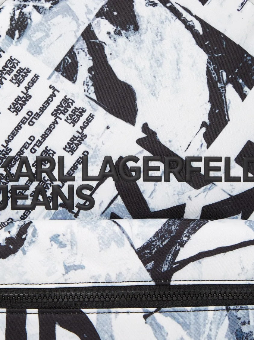 Karl Lagerfeld Structured Black Backpack With Minimalist Design