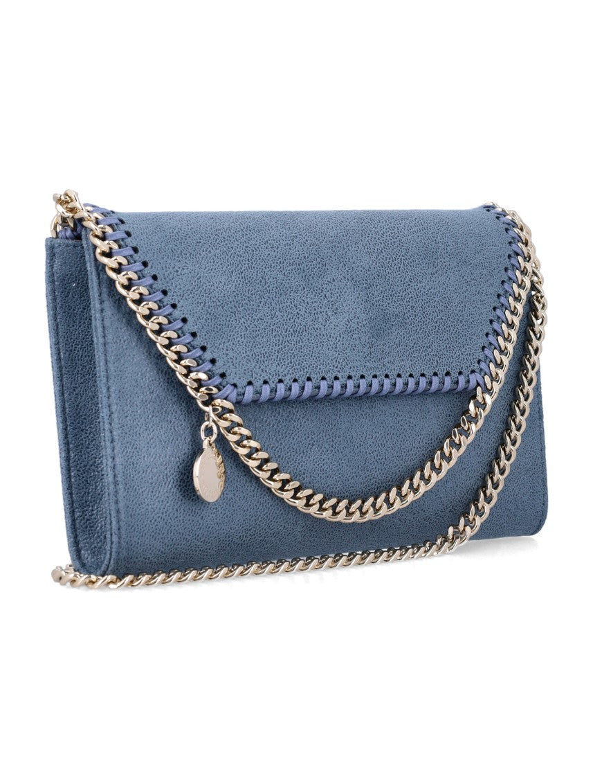 Stella Mccartney Blue Falabella Crossbody Wallet