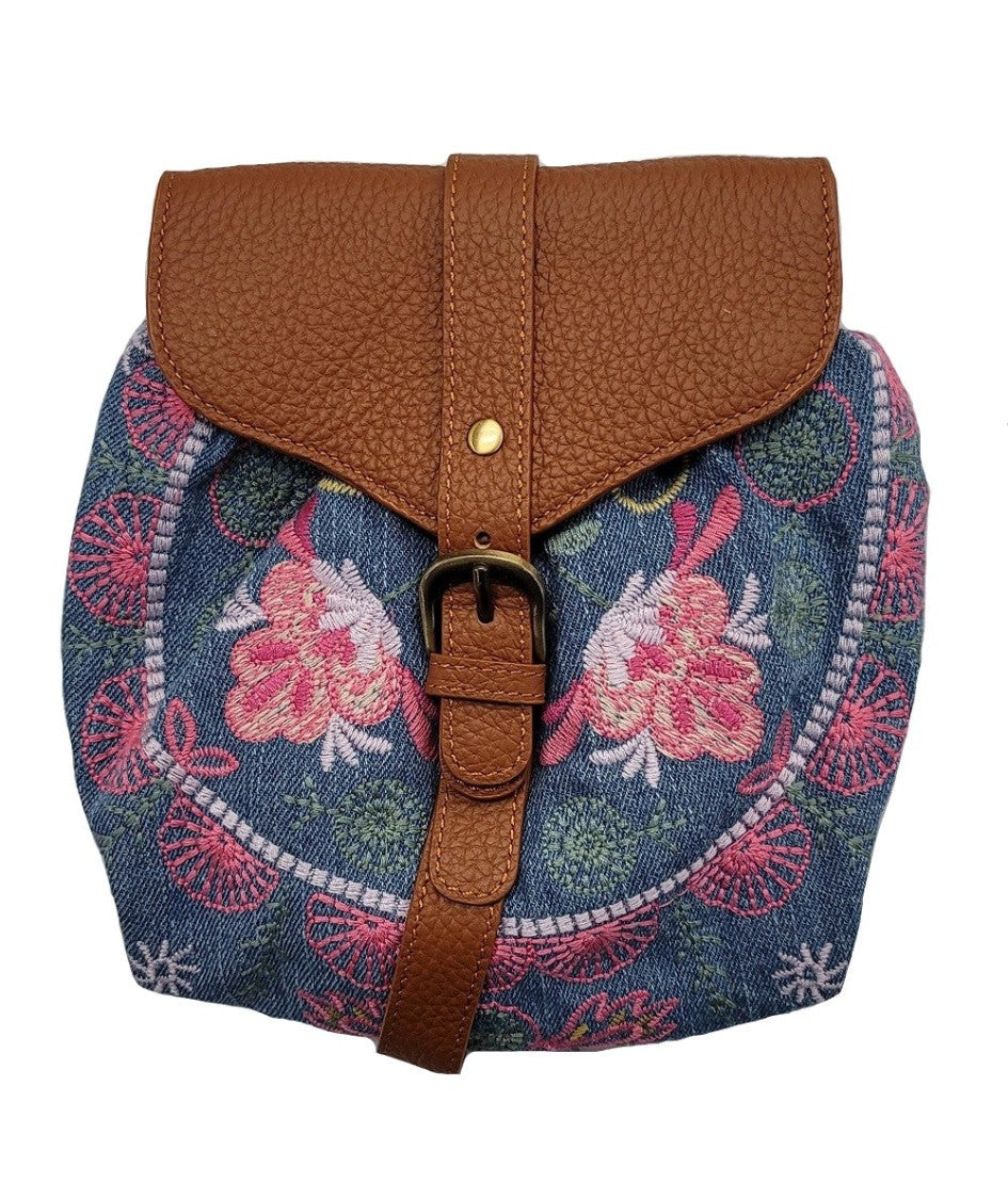 Johnny Was Ashlee Belt Bag O/S Denim Blue - W07823-4