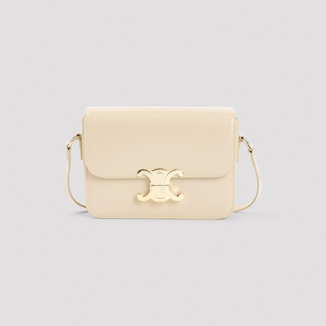 Celine Beige Calf Leather Shoulder Bag