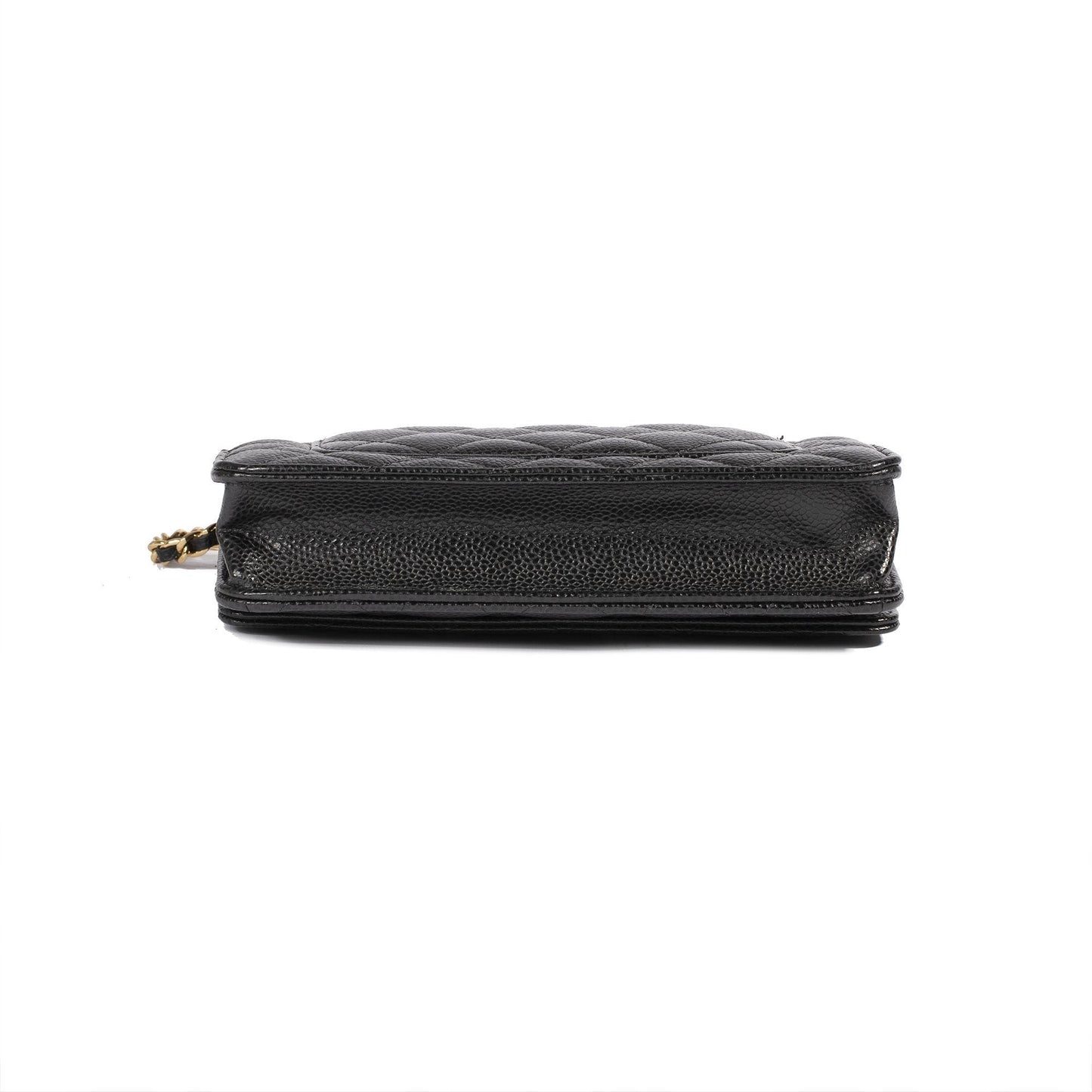 Chanel 2019 Black Caviar Classic Wallet on Chain