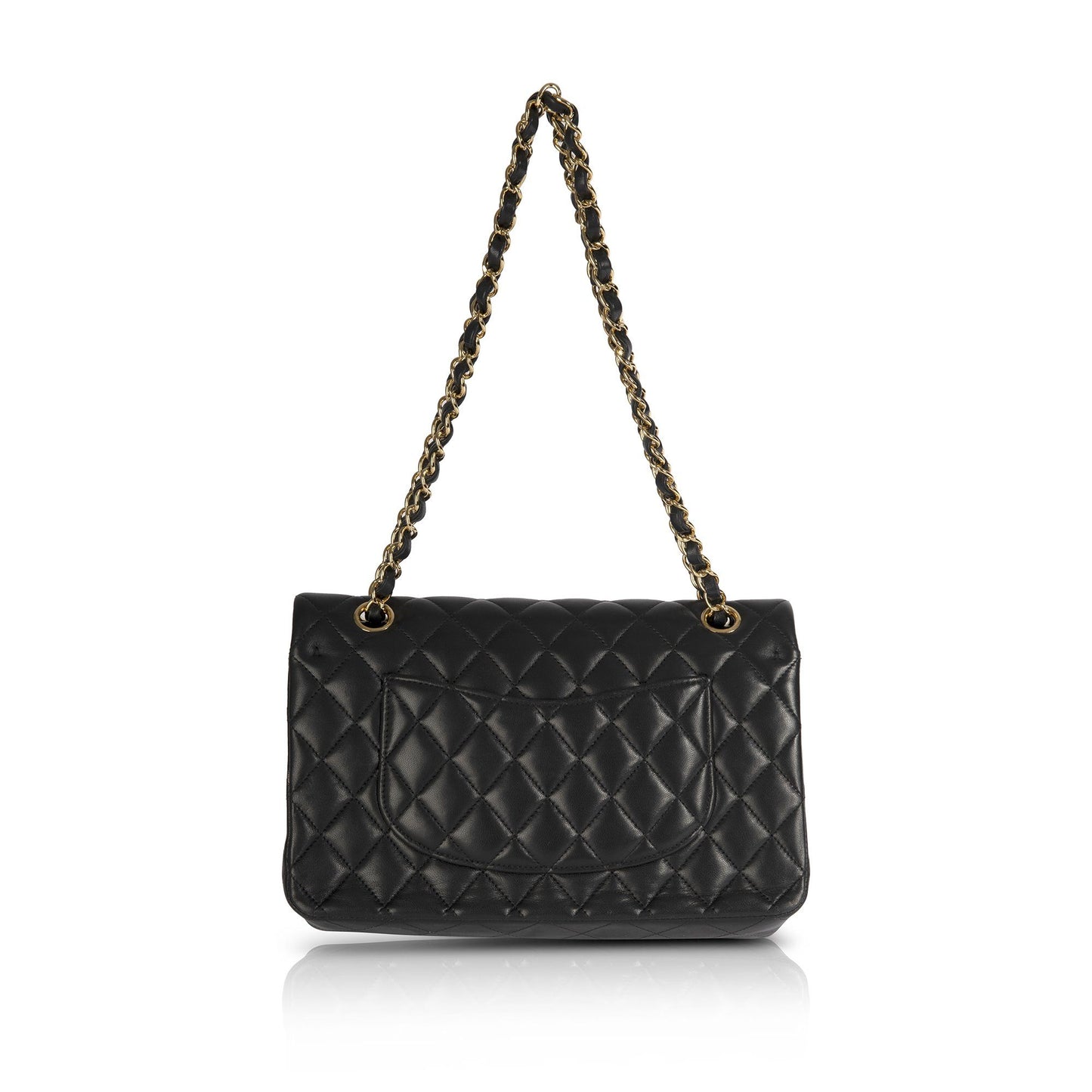 Chanel Black Lambskin Medium Classic Double Flap Bag