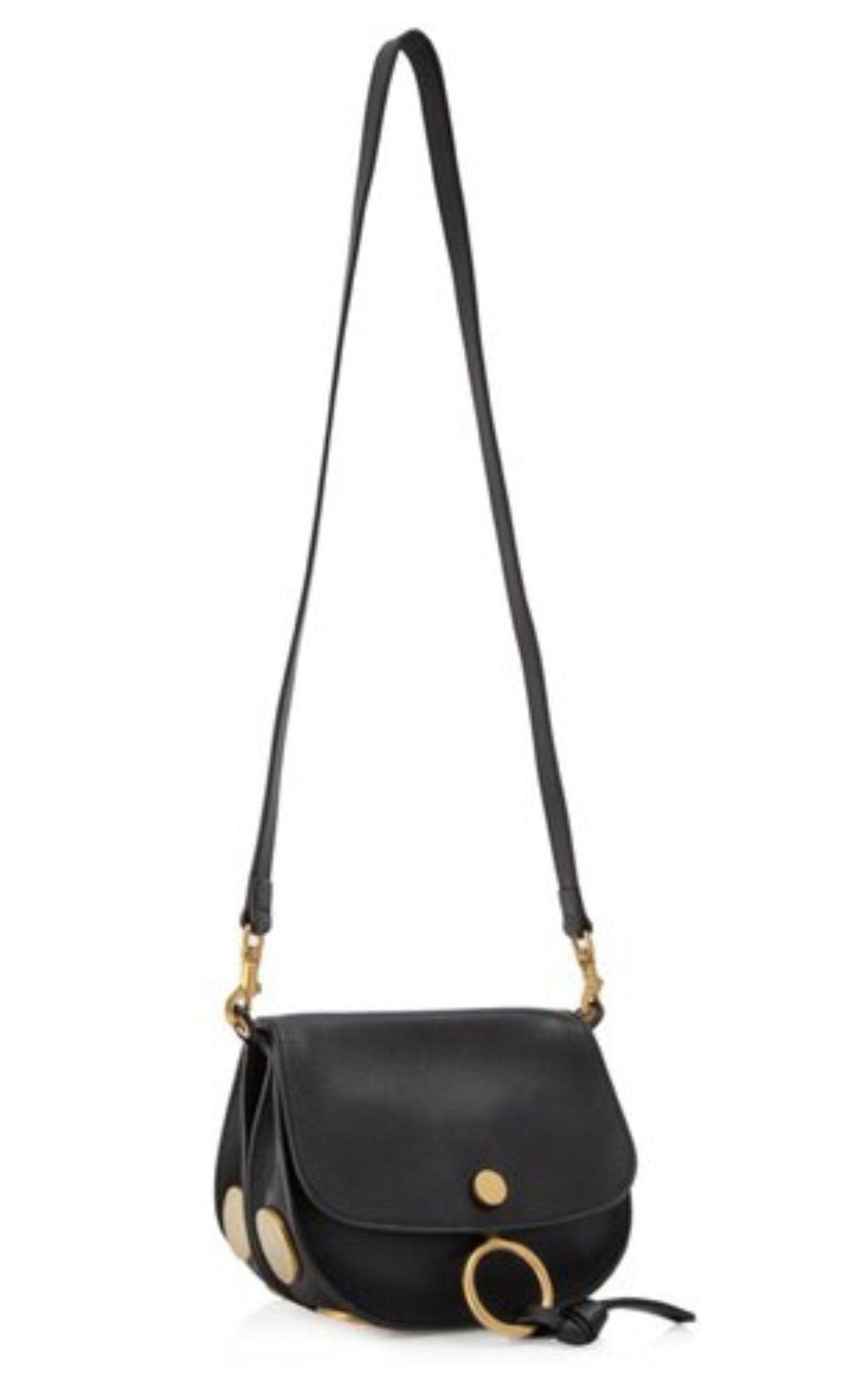 Kurtis Black Leather and Suede Bag