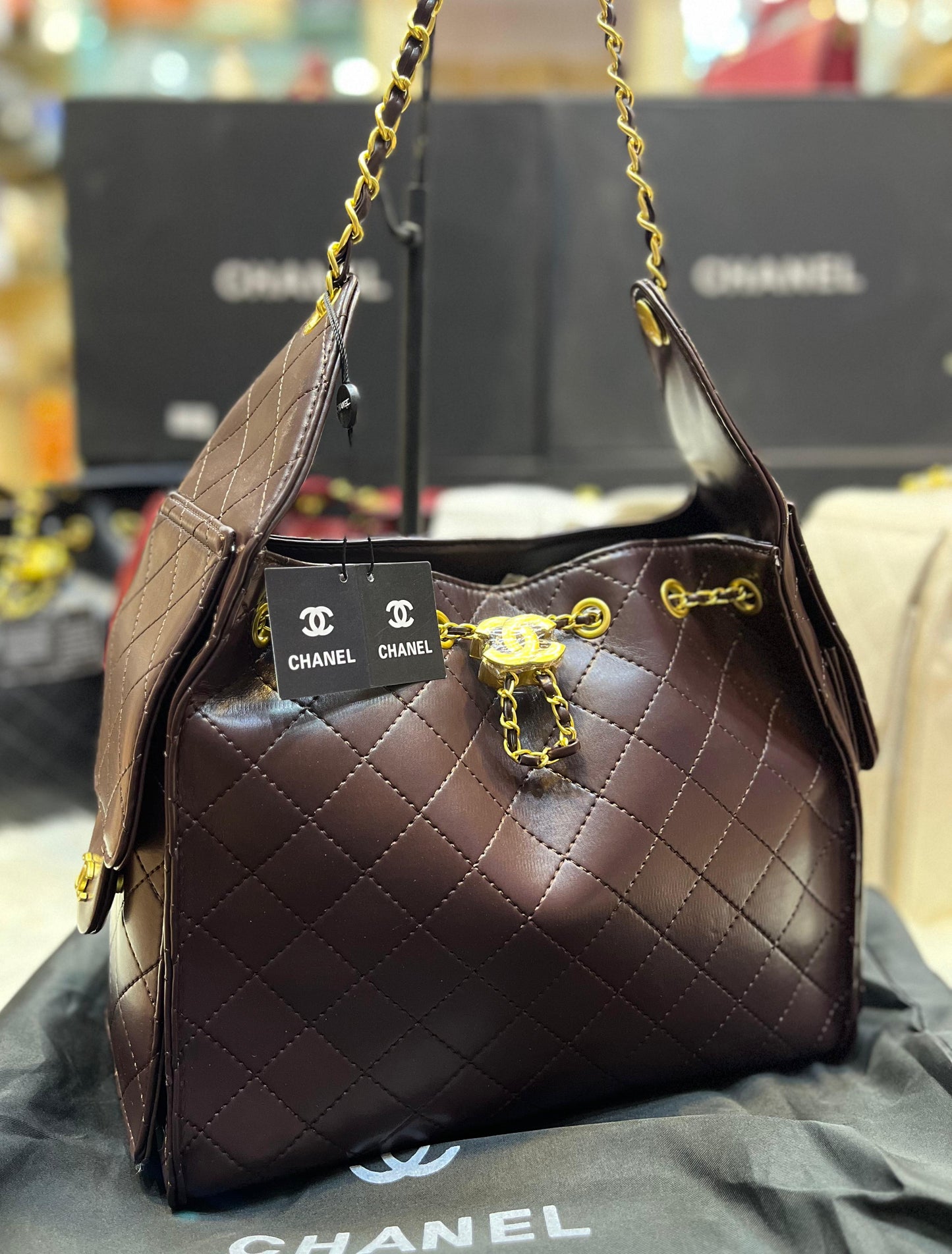 C-H-A-N-E-L 25 HOBO BAG RESTOCK – Women Bag (Chocolate)