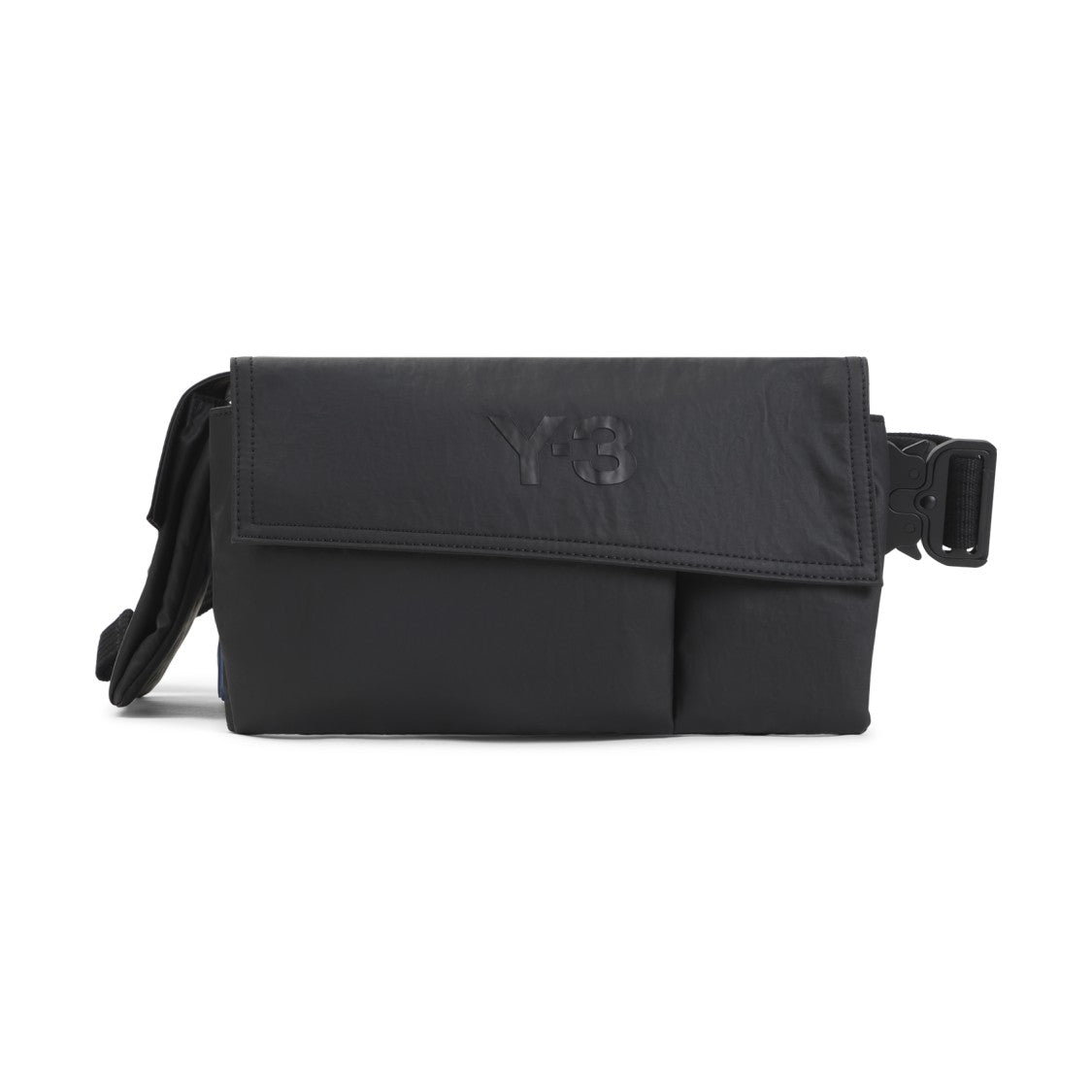 Y-3 Rectangular Black Belt Bag With Embossed Closure