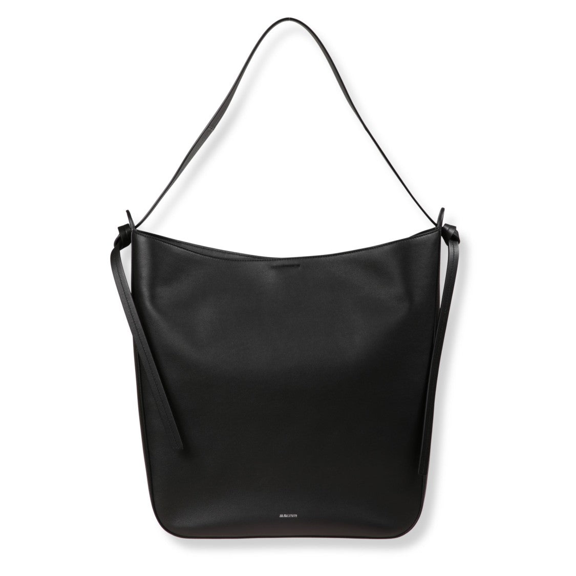 Jil Sander Leather Shoulder Bag With Decorative Tassels