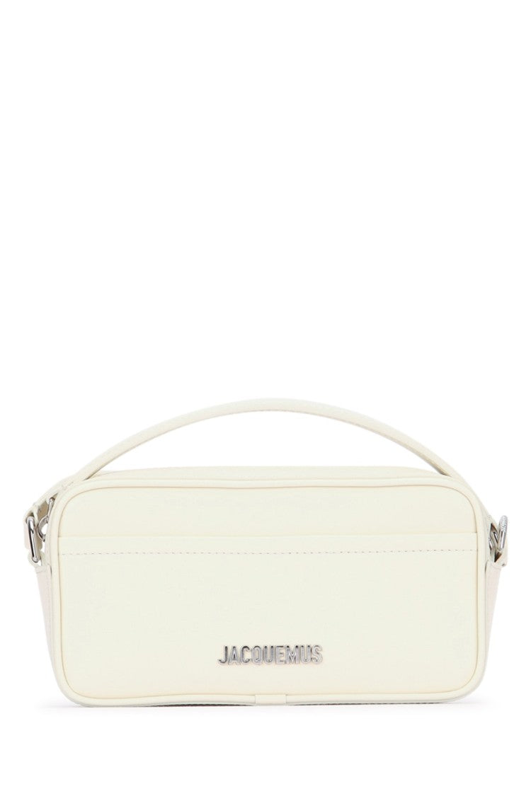 Jacquemus Structured White Shoulder Bag With Top Handle