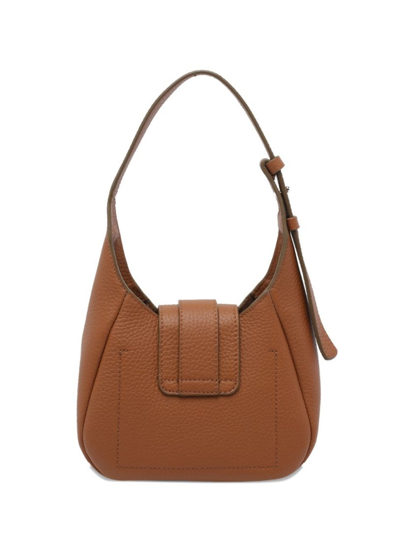 Hogan Textured Calfskin Handbag With H-Detail