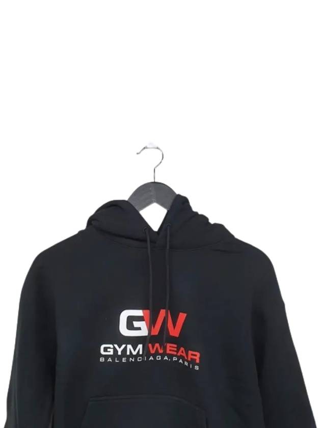 Luxury Balenciaga Trending 2025 Gymwear Logo Cotton Hoodie Black