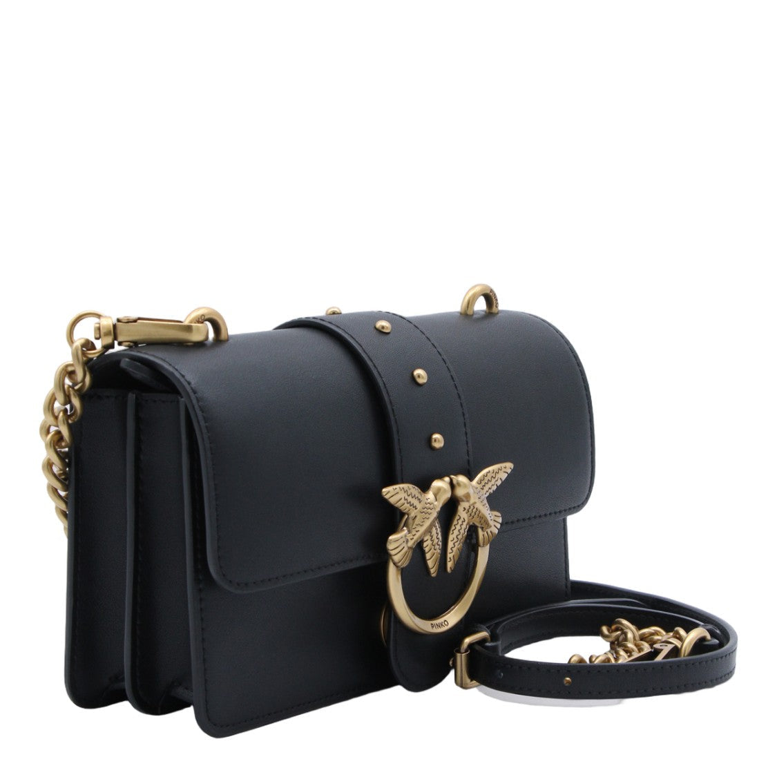 Pinko Minimalist Black Bag With Structured Silhouette
