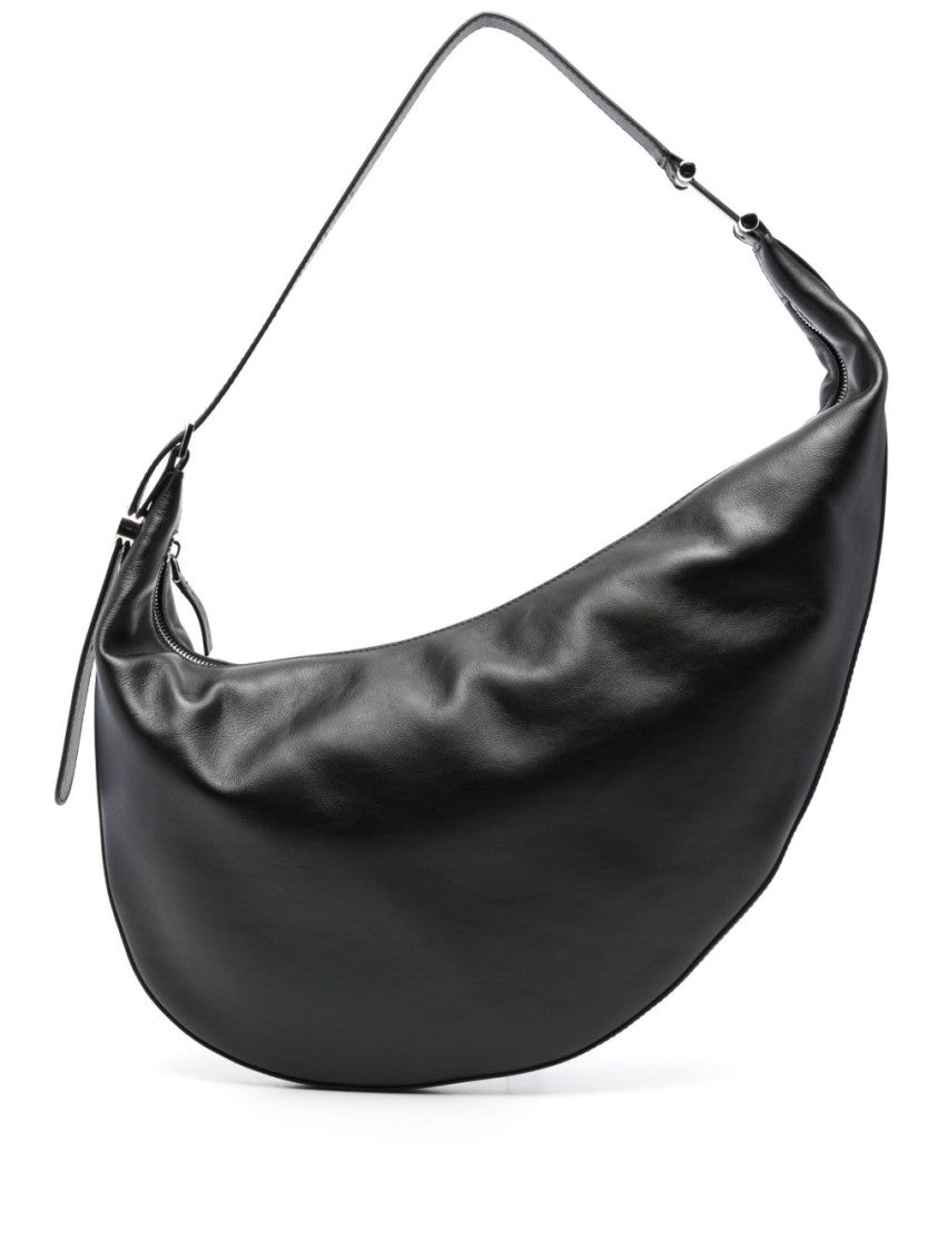 Marni Crescent-Shaped Shoulder Bag In Smooth Calf Leather