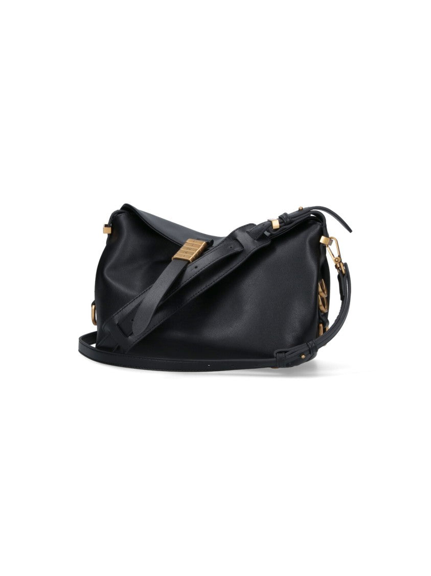 Pinko Mini Saddle-Shaped Bag With Adjustable Handle And Removable Strap