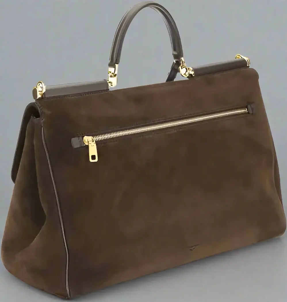 Dolce & Gabbana My Sicily Suede Top Handle Bag