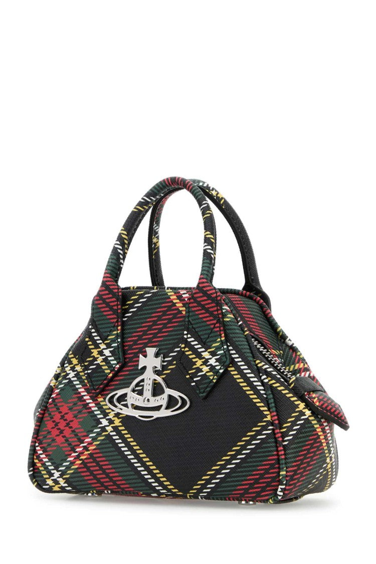 Vivienne Westwood Printed Synthetic Leather Mini Yasmine Handbag