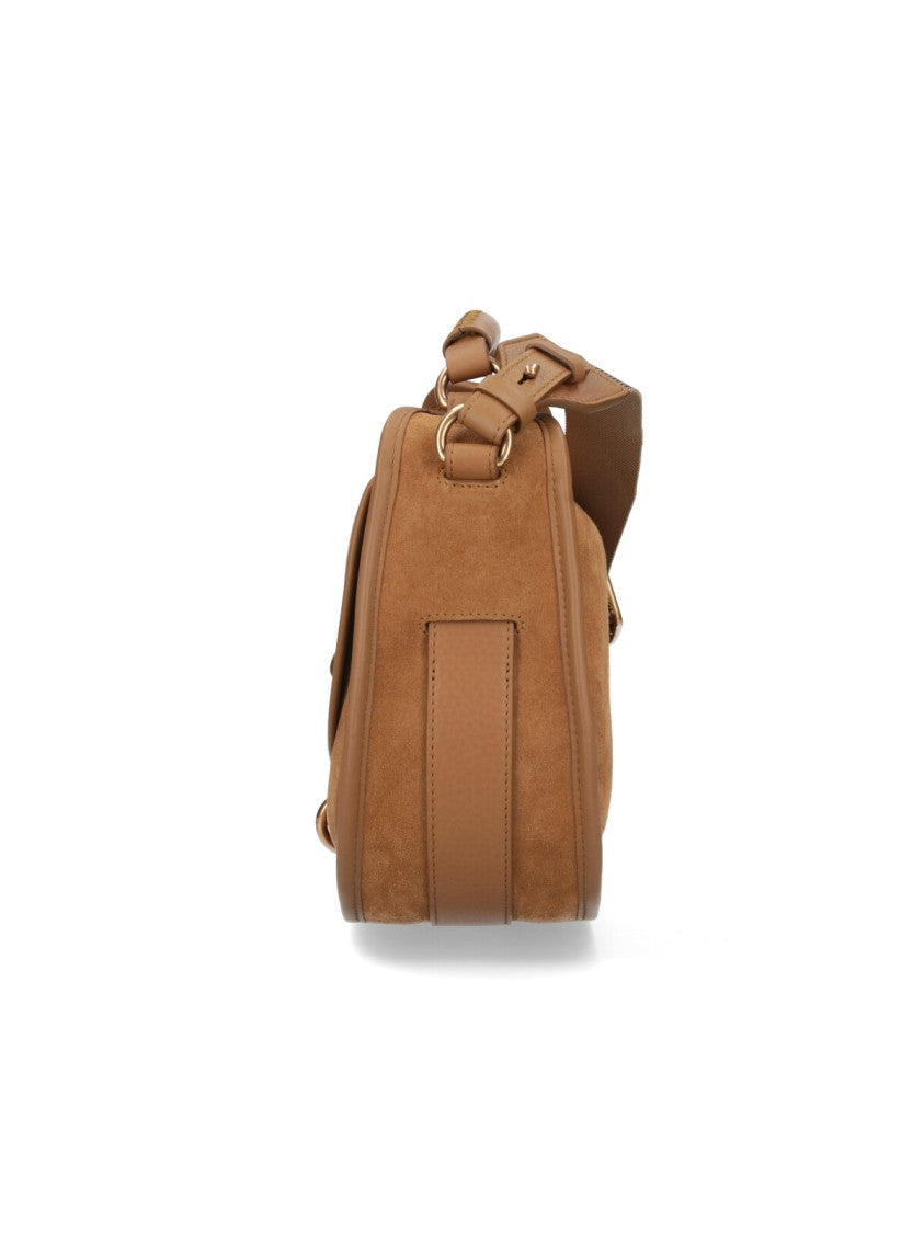 Burberry "B Clip" Small Shoulder Bag Brown