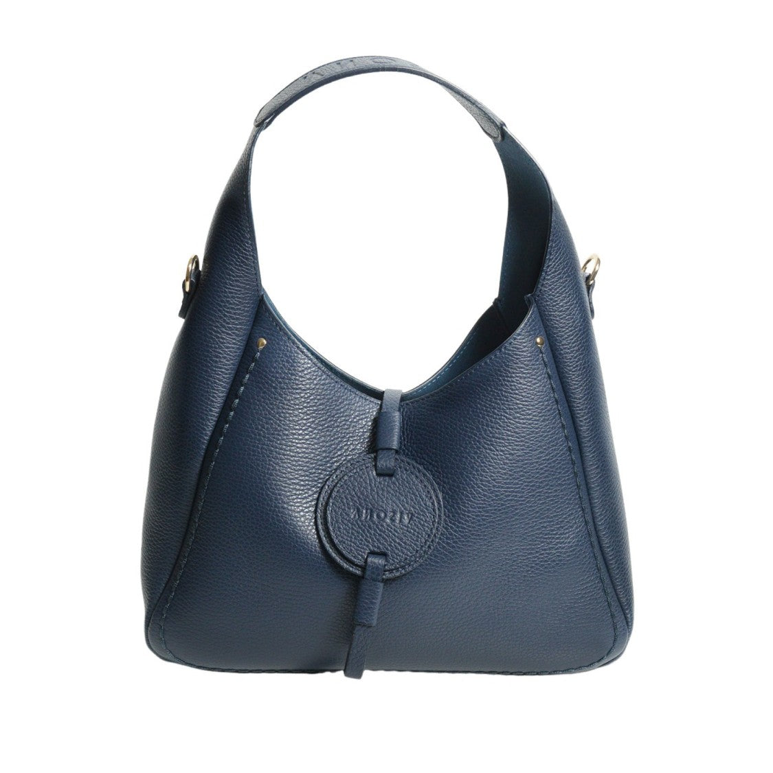 Plinio Visona' Textured Leather Shoulder Bag