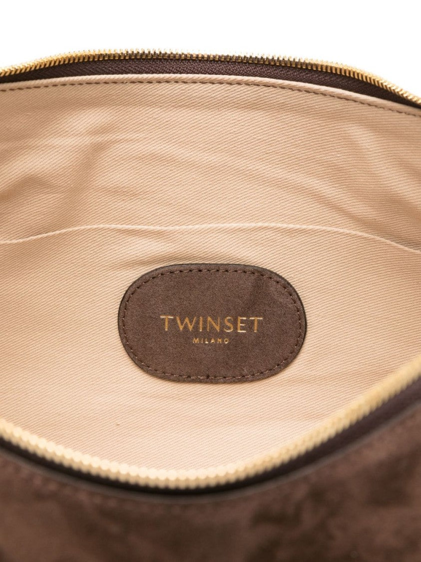 Twin-Set Structured Leather Shoulder Bag