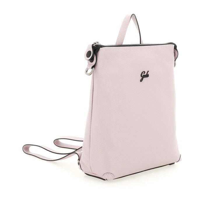 Gabs Lilac Leather Backpack With Zip Closure
