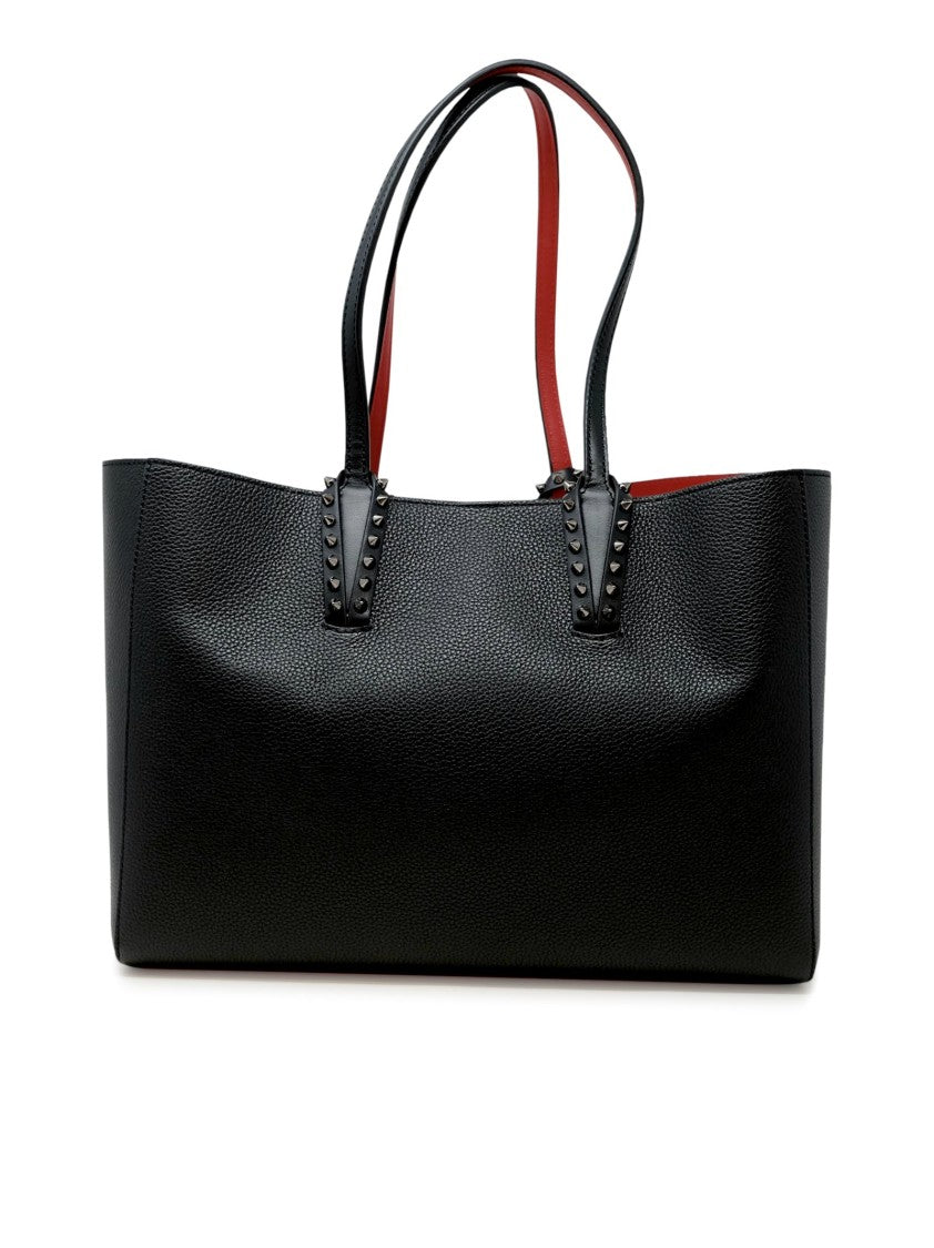 Christian Louboutin Black Calf Leather Cabata Soft Small Bag