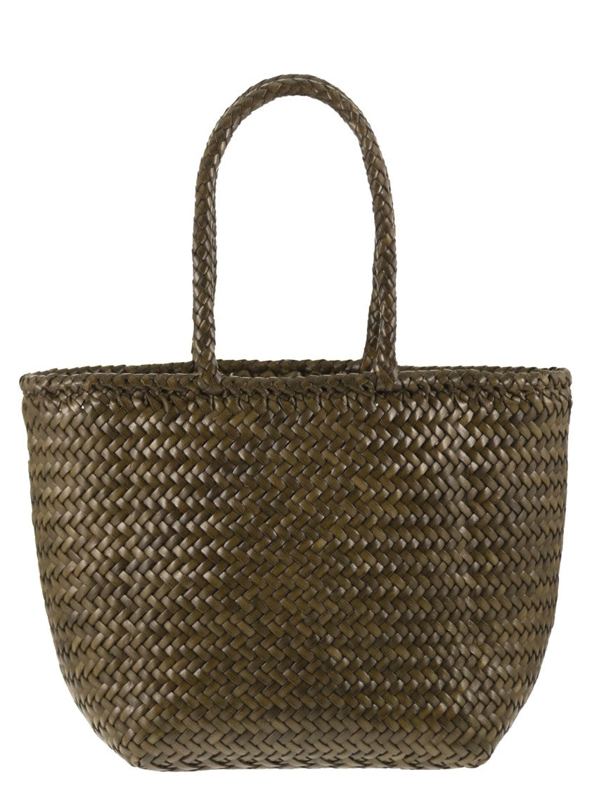 Dragon Grace Basket Small - Woven Leather Bag
