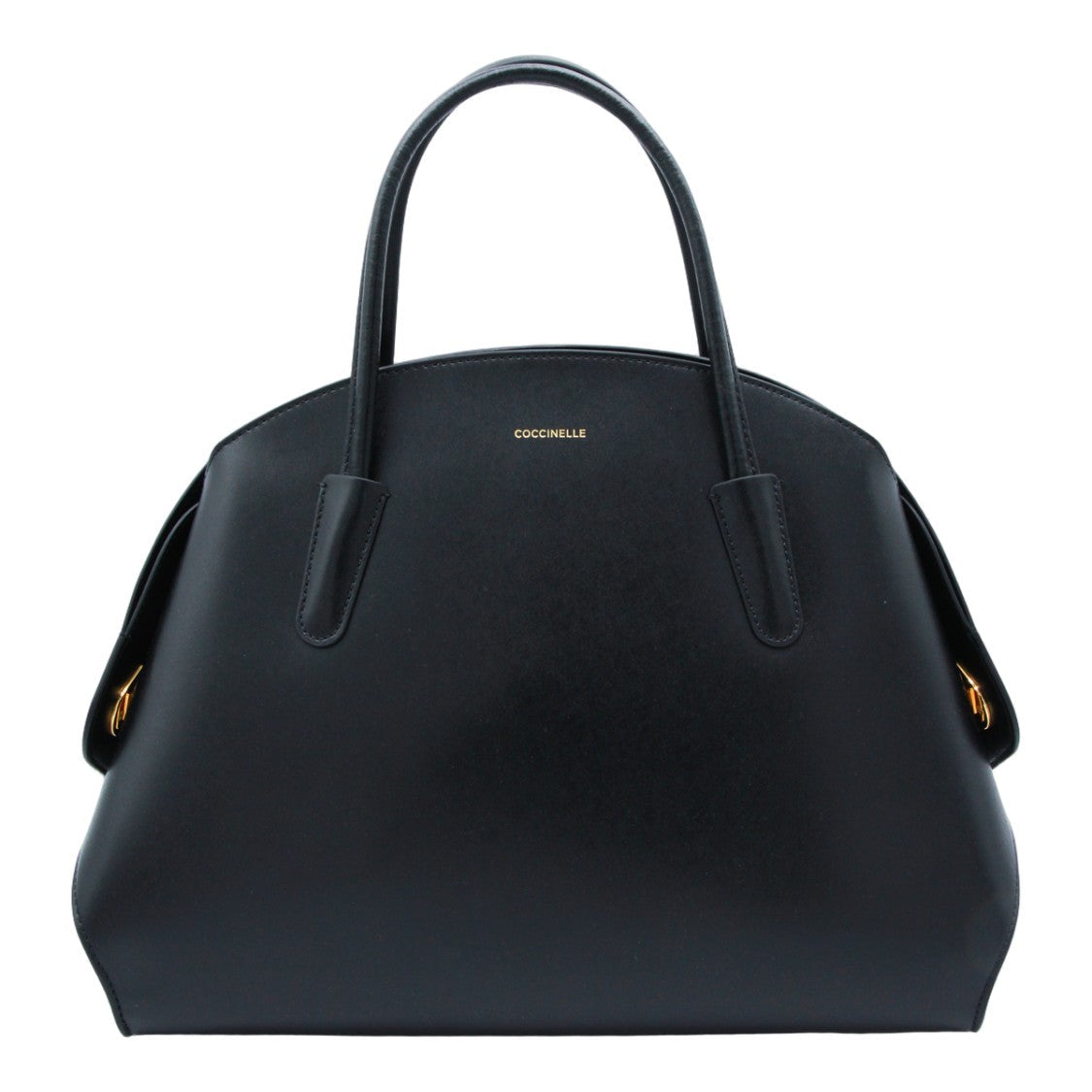 Coccinelle Structured Handbag With Gold-Tone Accents