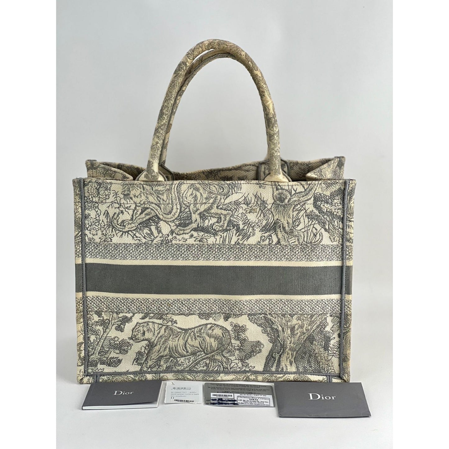 Dior Medium Book Tote Ecru Toile de Jouy