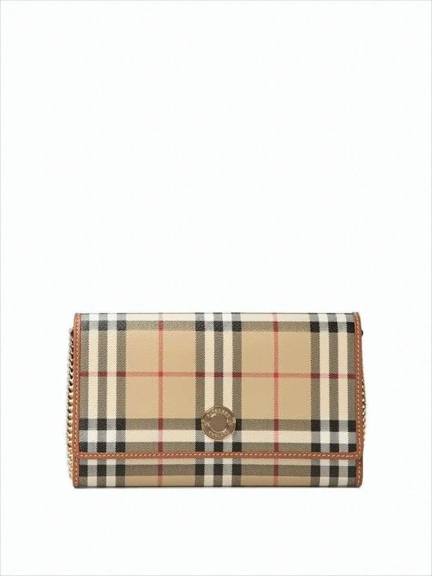 Burberry Check Pattern Crossbody Bag