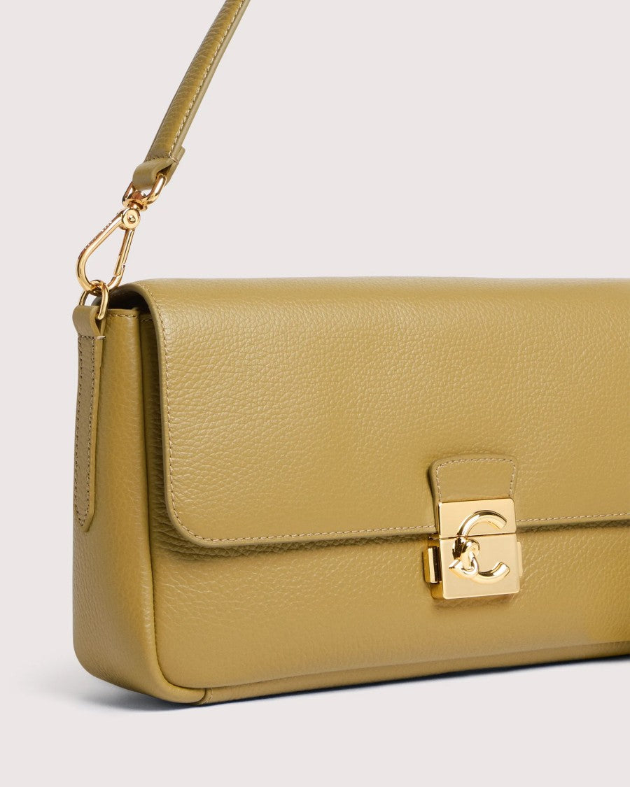 Coccinelle C-Me Lock Large Bag In Seagrass