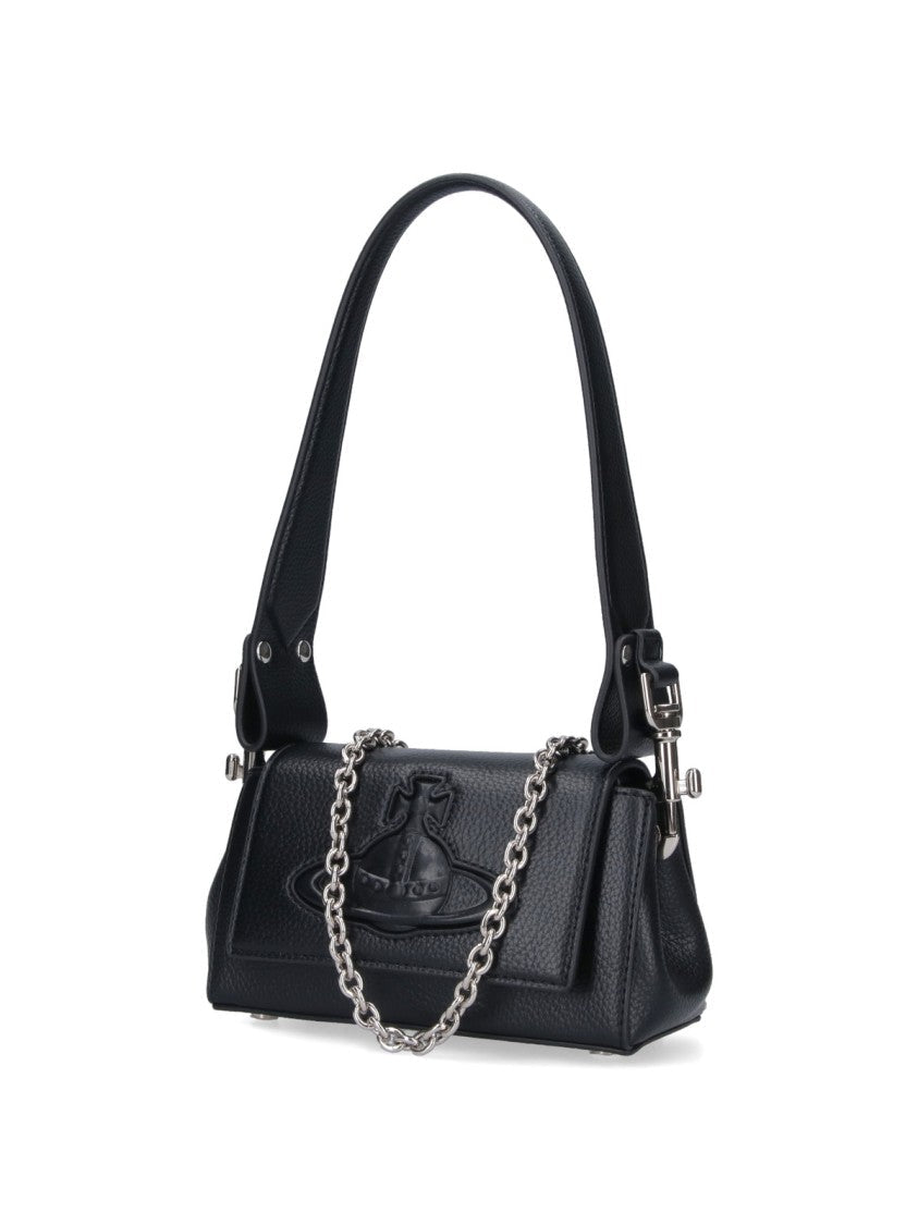 Vivienne Westwood "Hazel" Small Handbag – Black