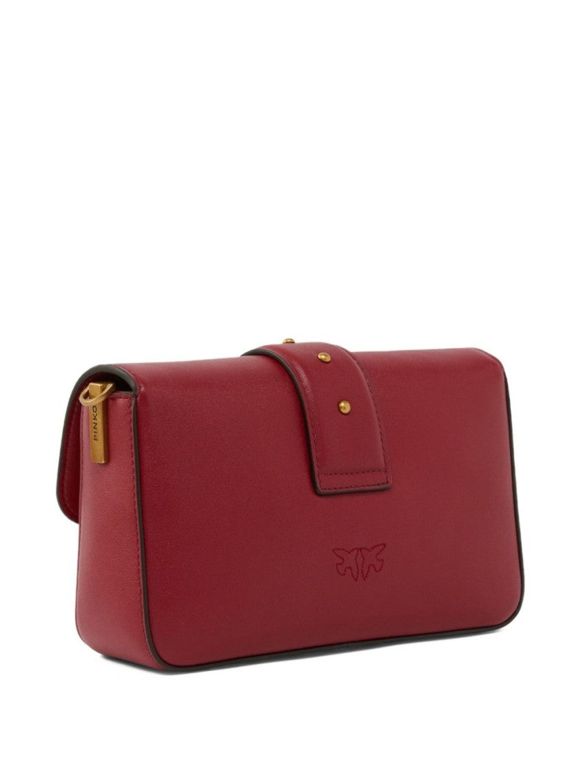 Pinko Rectangular Leather Shoulder Bag