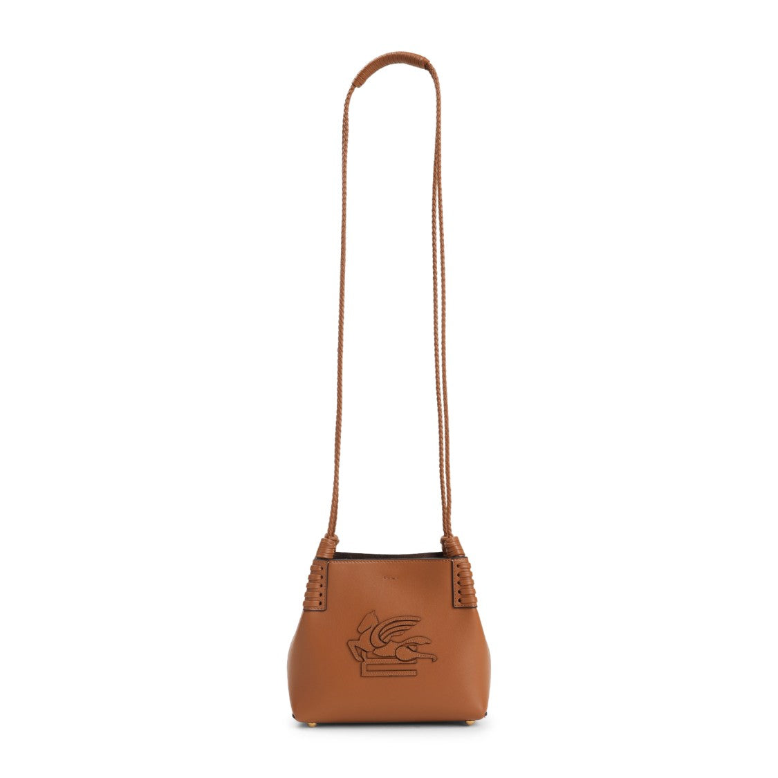 Etro Libra Xs Shoulder Bag In Brown Calf Leather