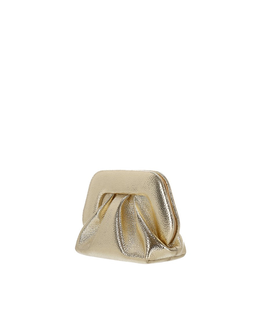 Themoirè Bios Small Bottolato Gold Laminate Bag