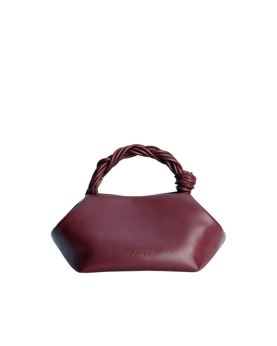 Ganni Burgundy Bou Bag Small Handbag