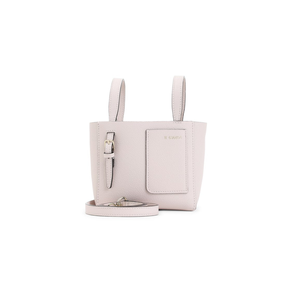 Valextra Bucket Mini Pink Calf Leather Shoulder Bag