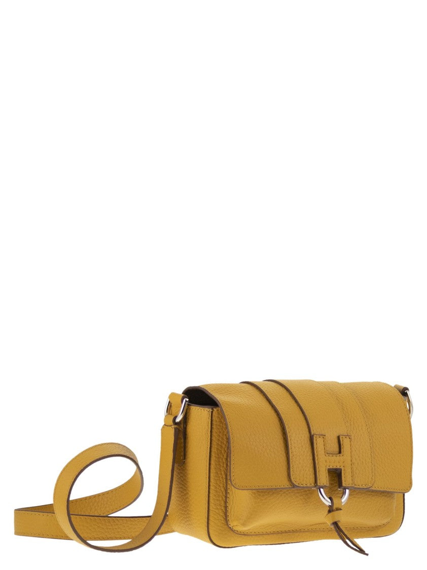 Hogan Trendy Leather Flap Bag