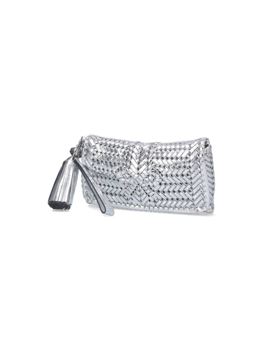 Anya Hindmarch "Neeson" Clutch – Silver