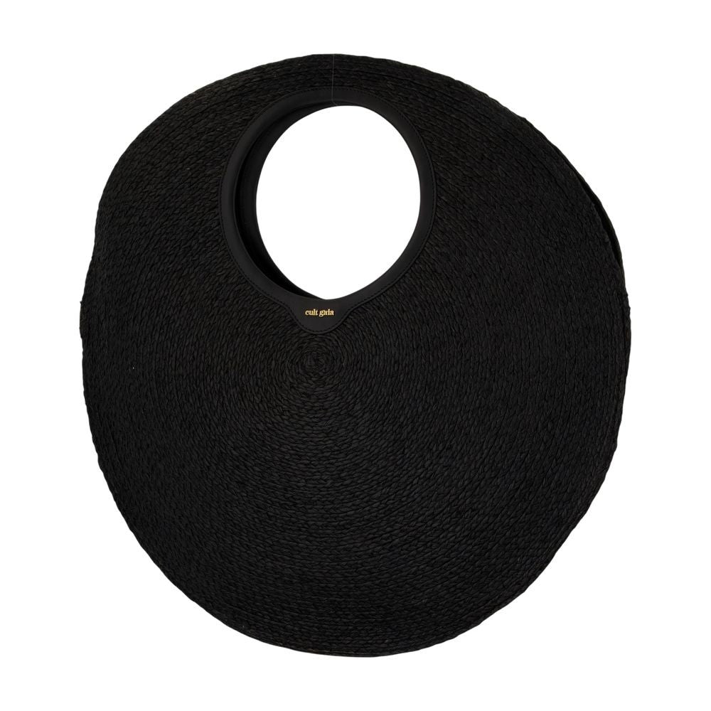 Cult Gaia Amun Bag - Raffia - Black