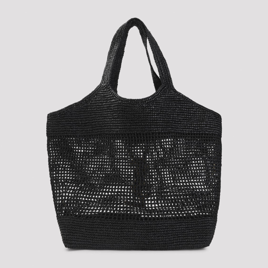 Saint Laurent Woven Raffia Tote Bag