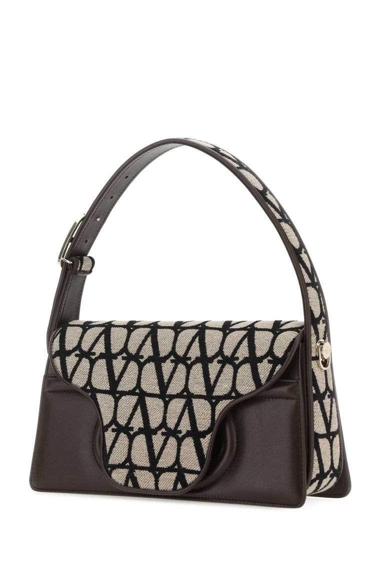 Valentino Garavani Toile Iconographe And Leather Le Grand Deuxieme Shoulder Bag